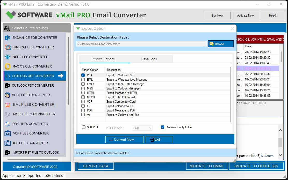 vMailPro Email Converter Software