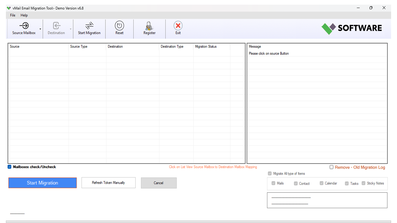 Open vMail Email Migration Tool