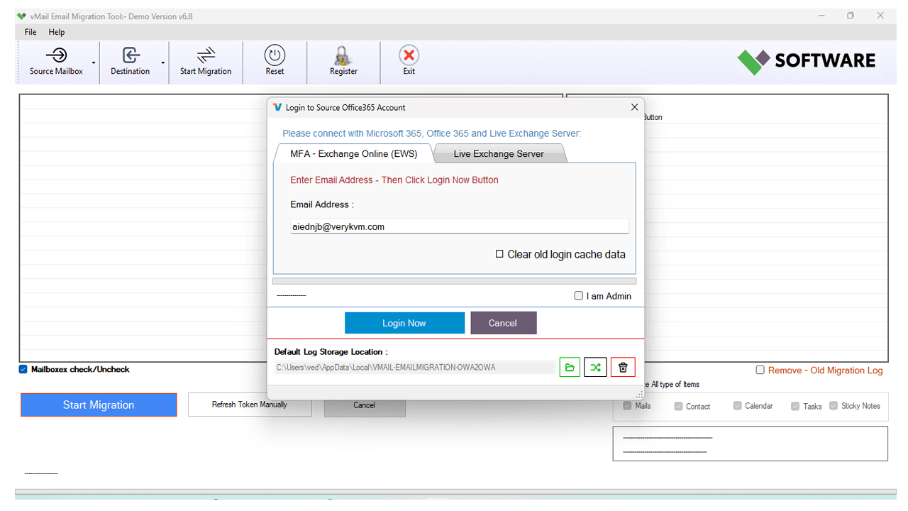 Select Source Mailbox as Office 365 or IMAP Account(Gmail, Yahoo, Zoho) or Others