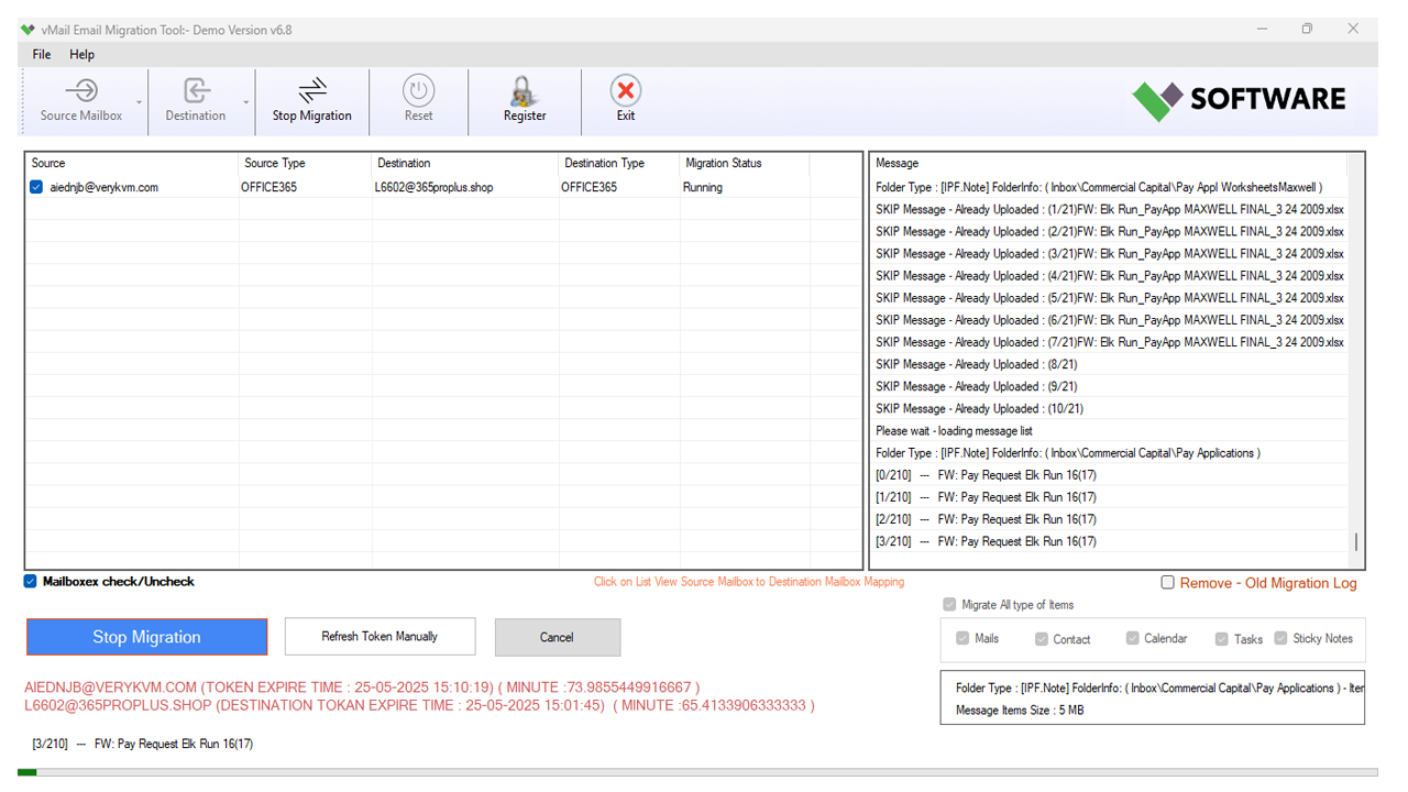 Click On Start Migration Button