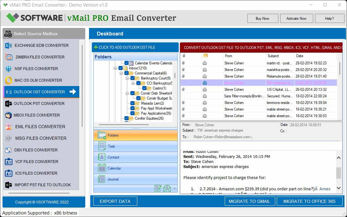 vMail Pro Email Recovery 2