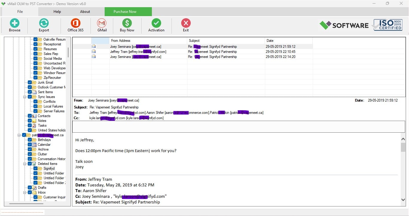 Windows 8 vMail OLM to MBOX Converter 2.0 full Windows 8 vMail OLM to MBOX Converter full