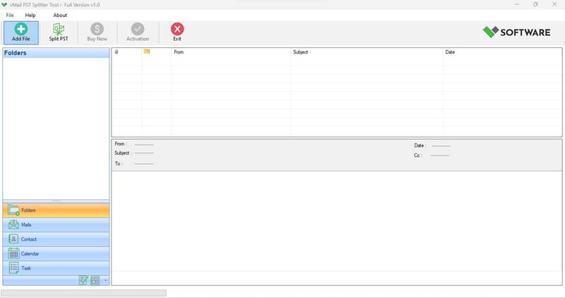 vMail PST Splitter Tool