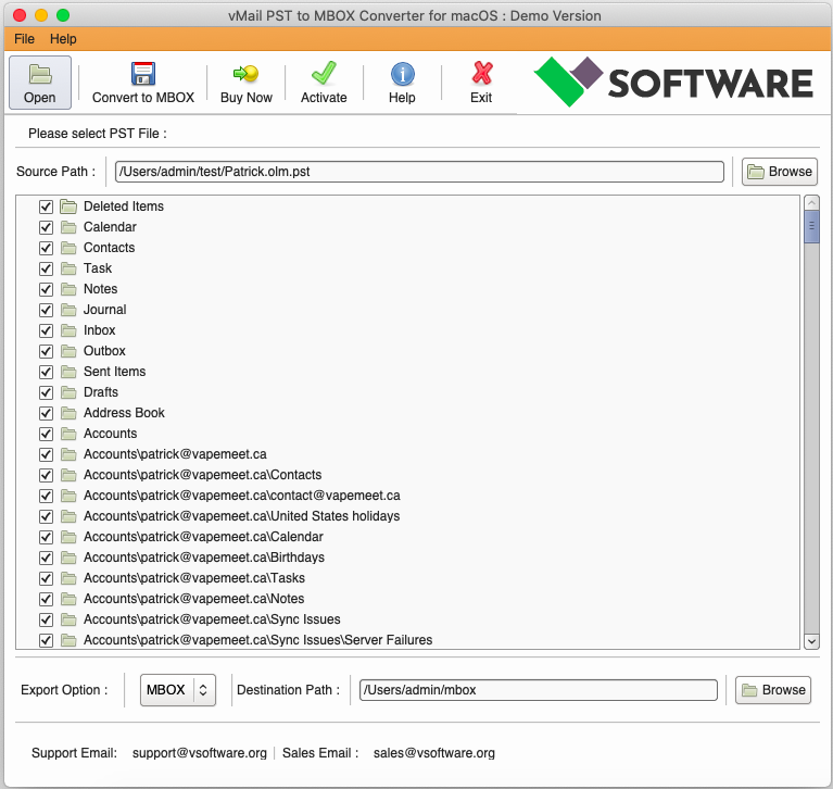 PST to MBOX Converter for macOS