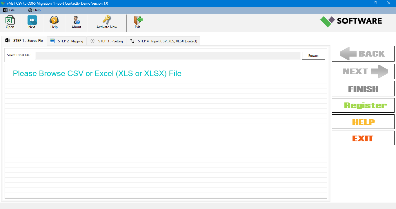Open vMail CSV to O365 Migration