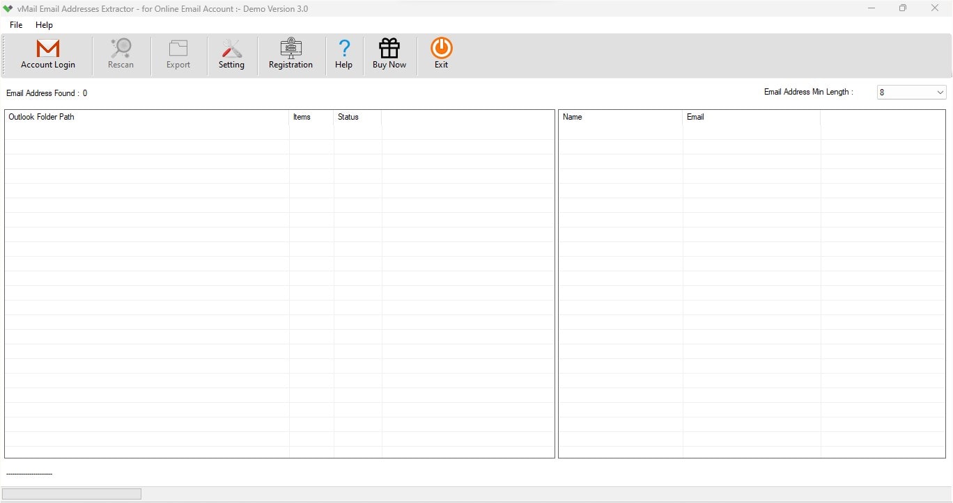 vMail Email Addresses Extractor Tool