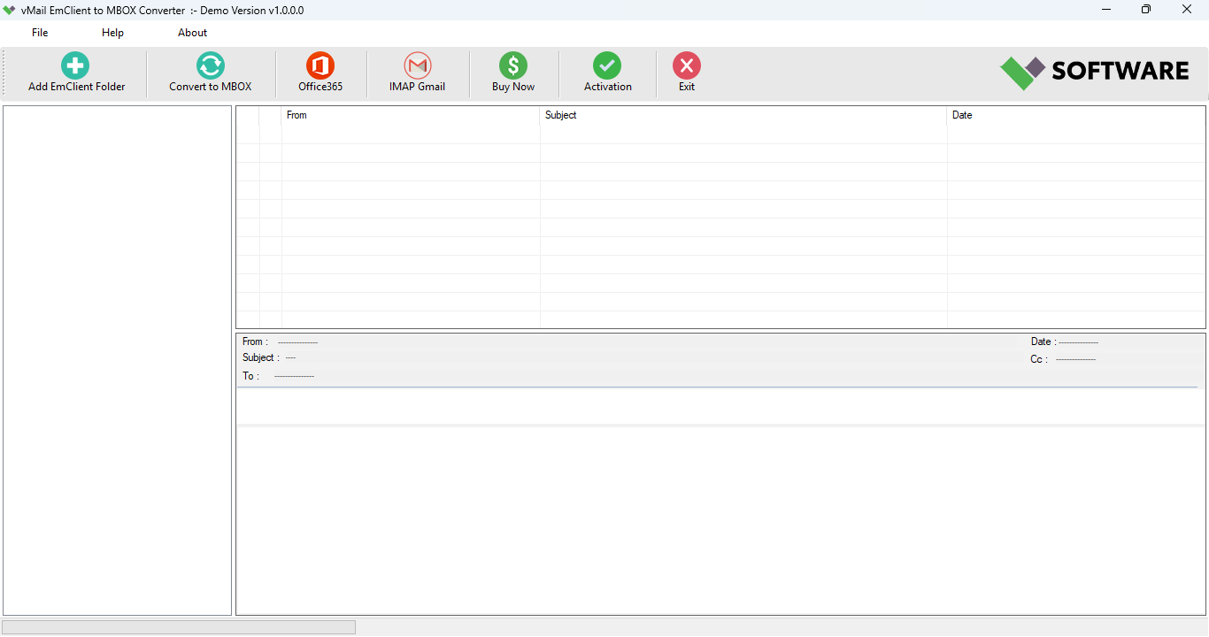 vMail EmClient to MBOX Converter