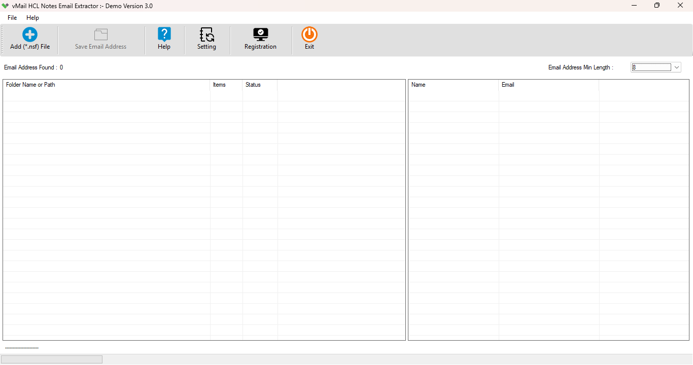   vMail HCL Notes Email Address Extractor