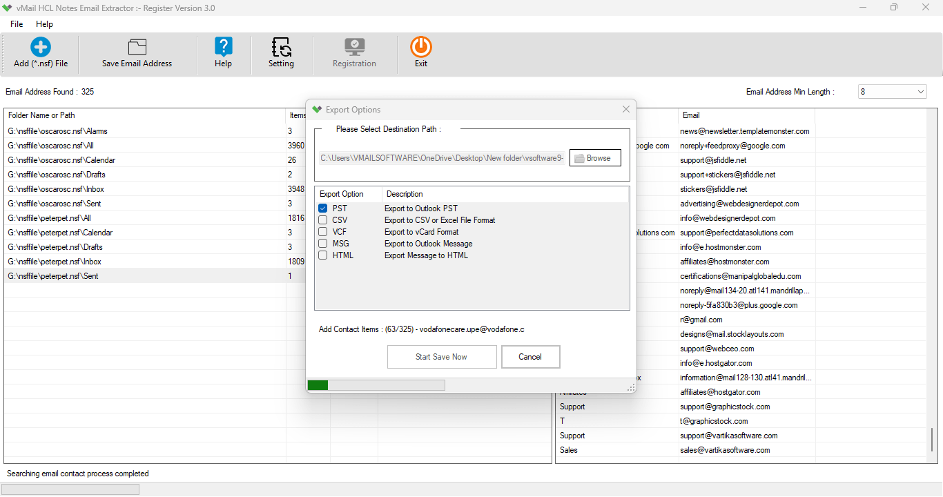 Export Option