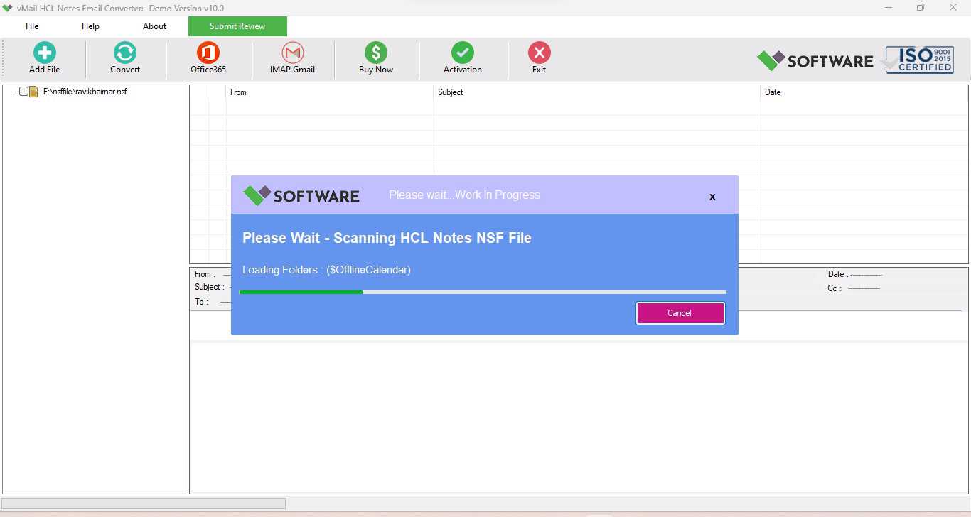 vMail HCL Notes Email Converter Tool