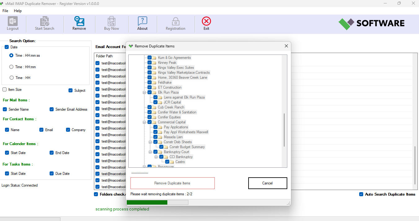 Delete Duplicate Message Items
