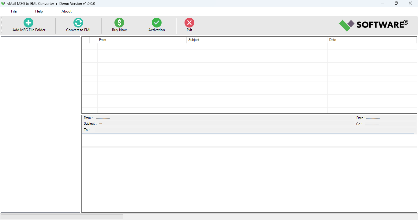 vMail MSG to EML Converter