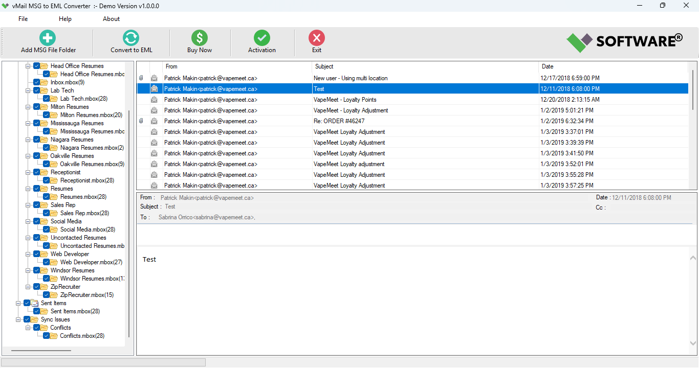 Preview of MSG Files