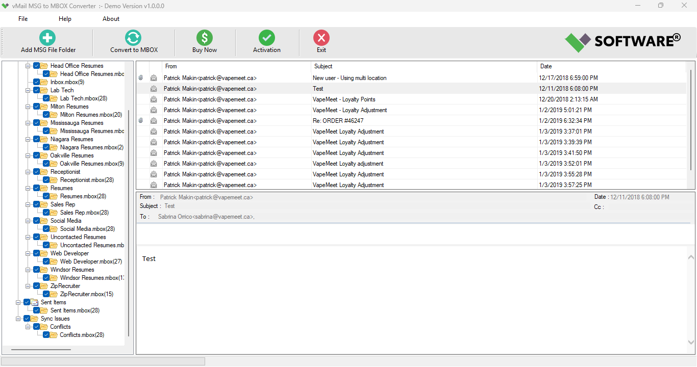 Preview of MSG Files
