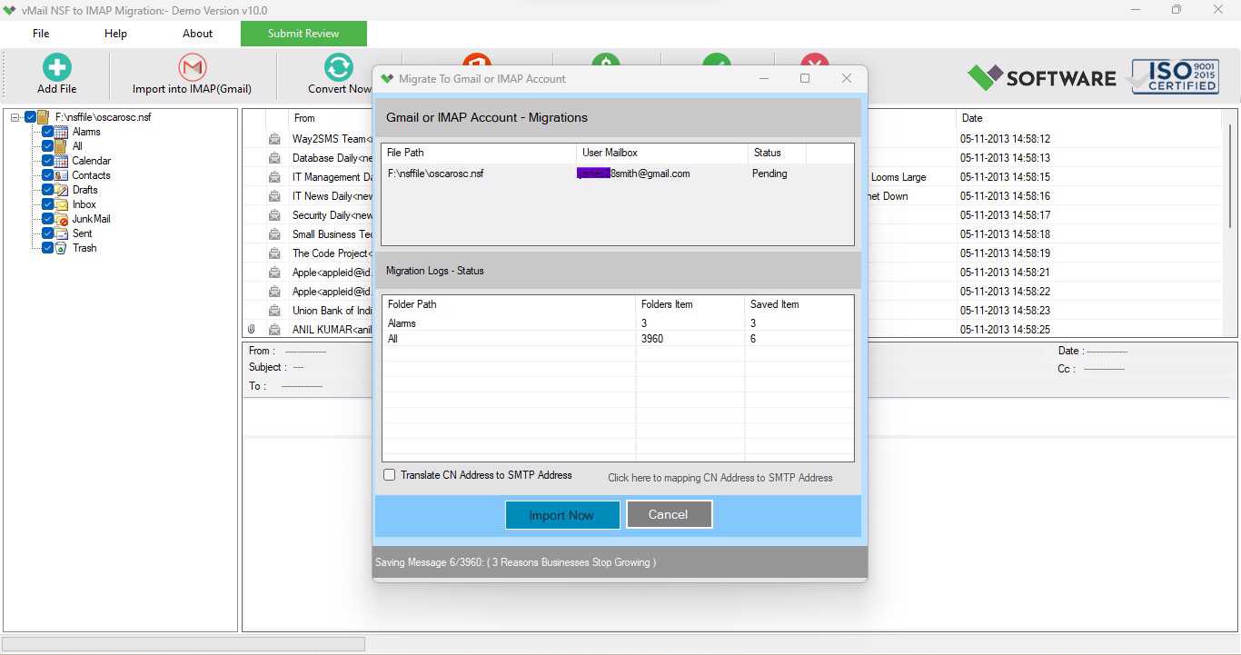 Start Migration or Conversion Process