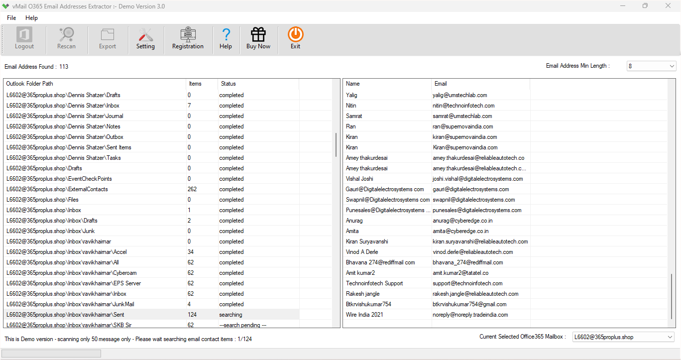 Outlook Email Extractor