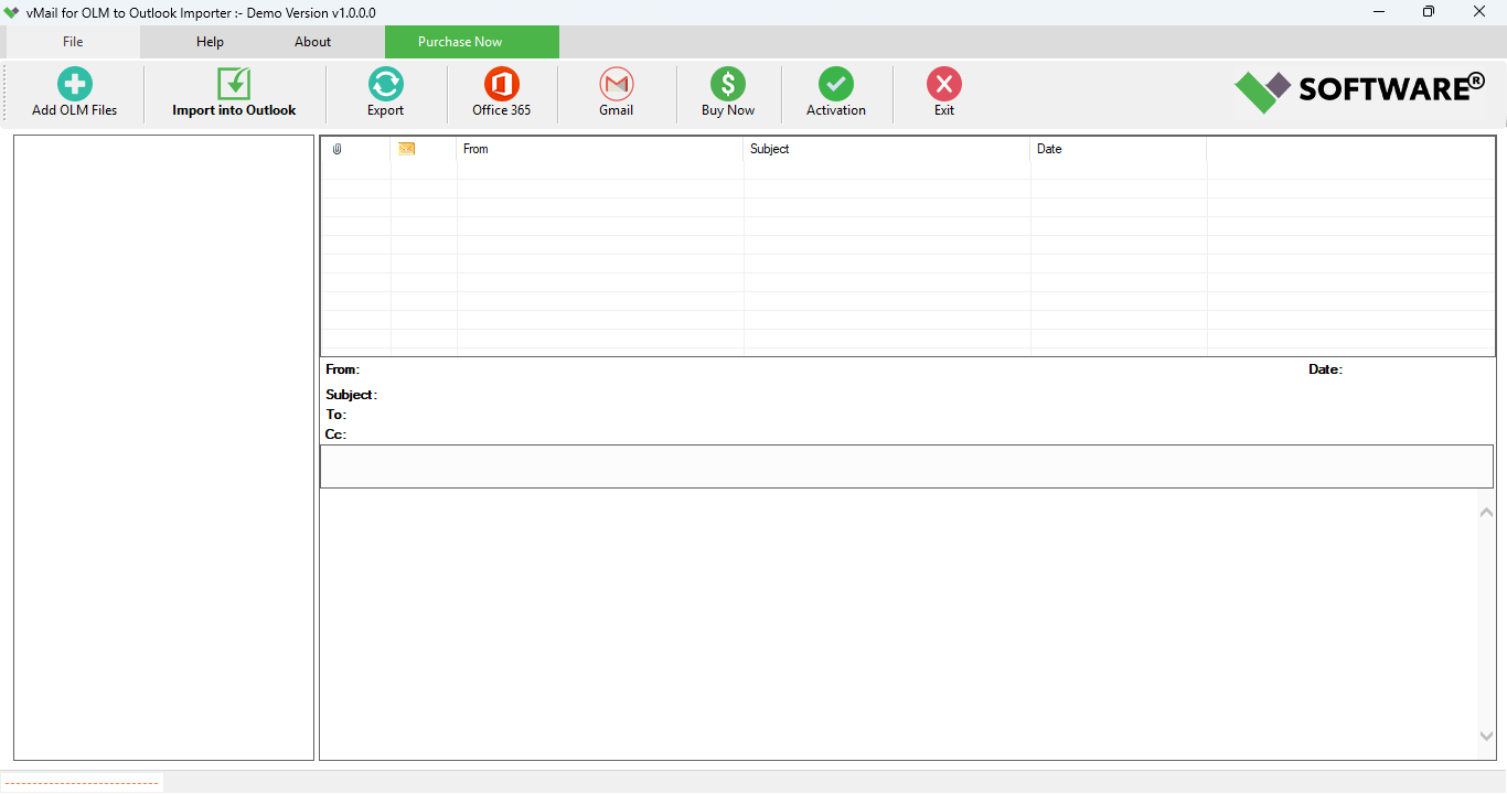   vMail OLM to Outlook Import Tool