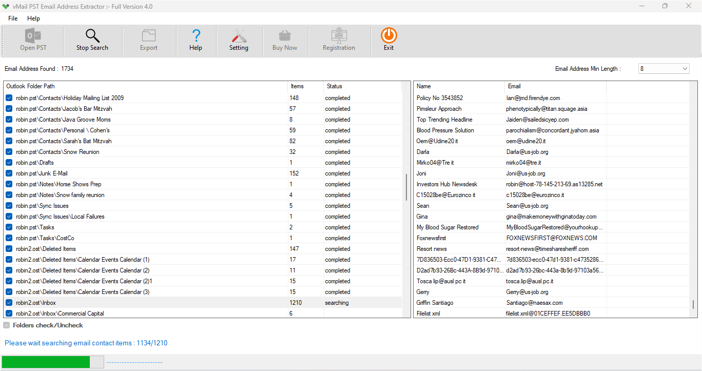 Outlook Email Extractor