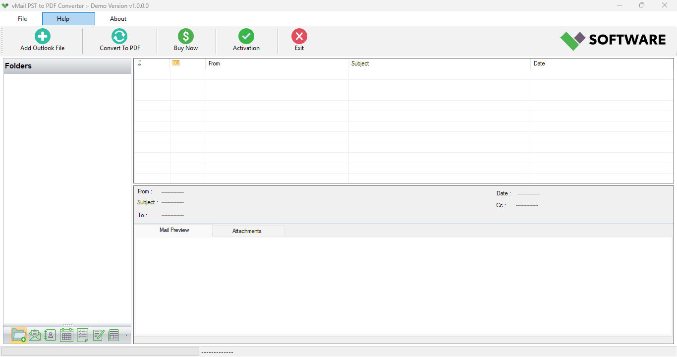 vMail PST to PDF Converter