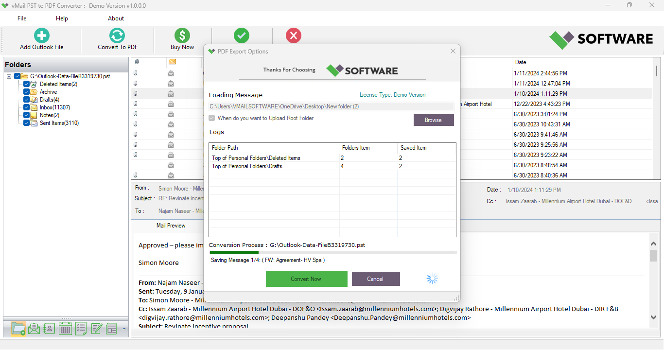 vMail PST to PDF Converter 2