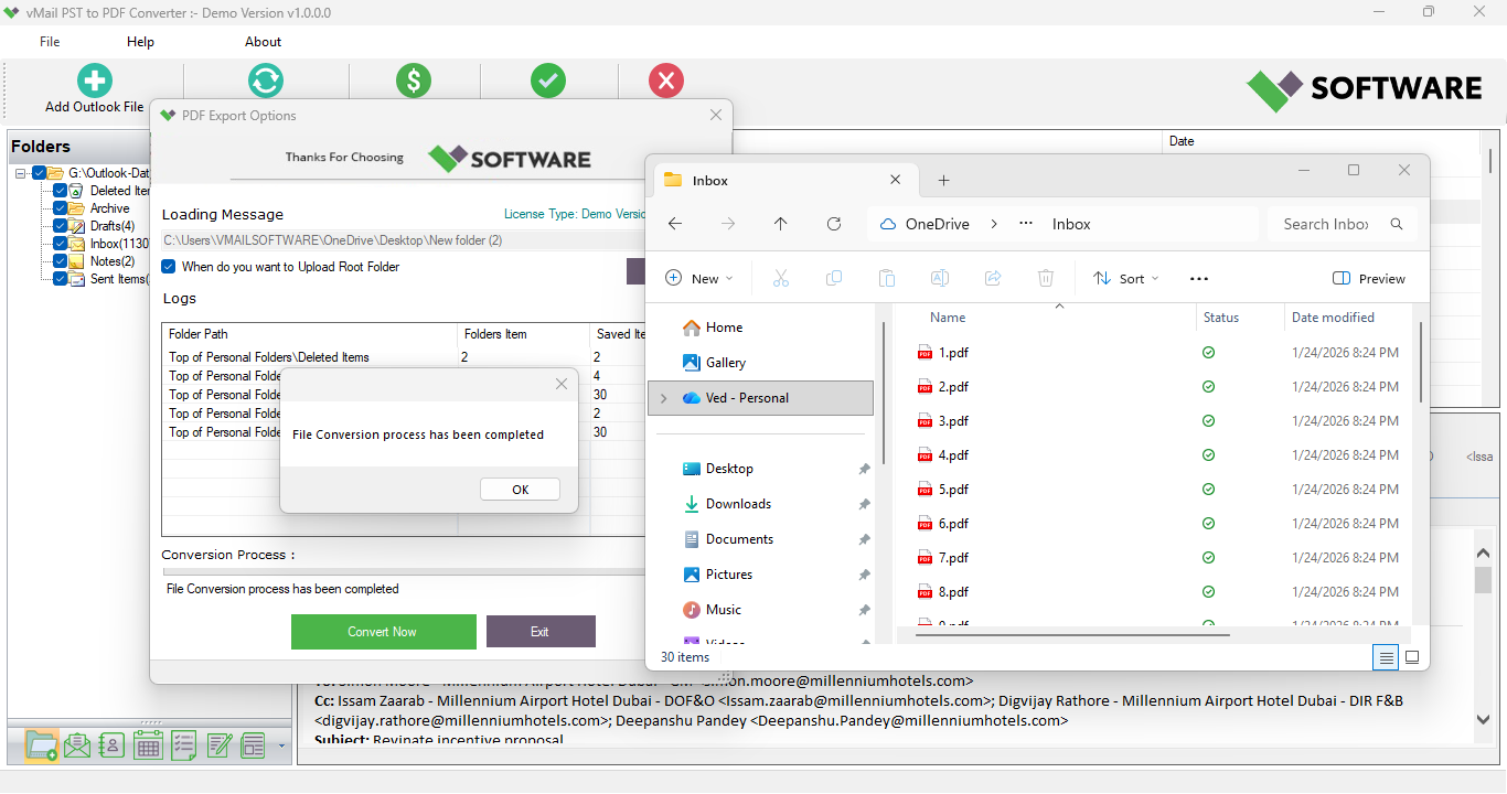 vMail PST to PDF Converter 3