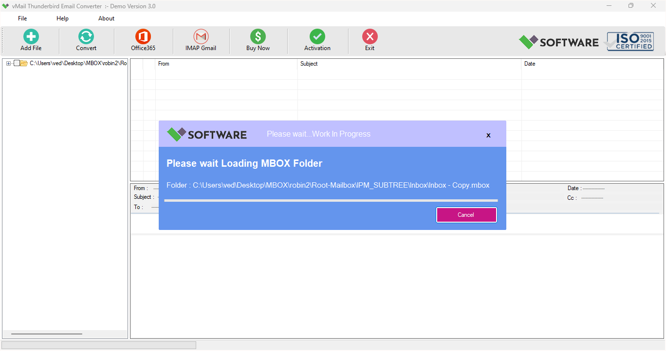 vMail Thunderbird Email Converter
