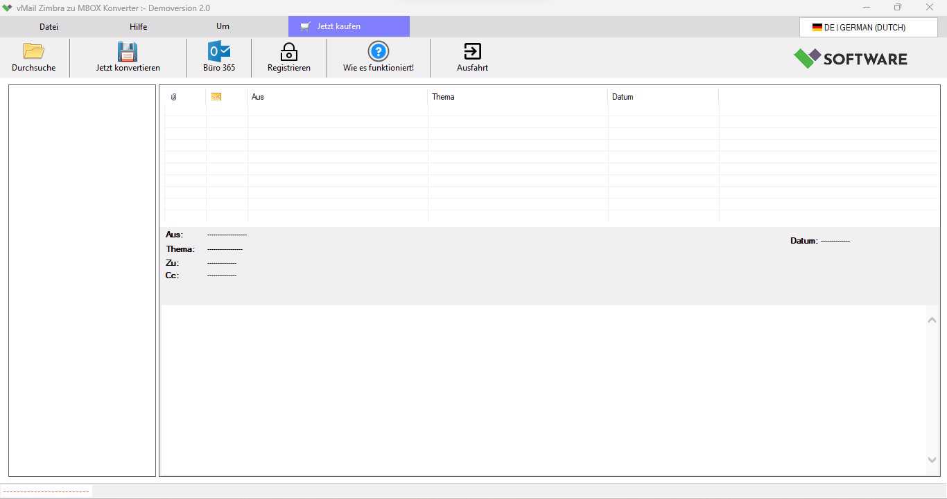 Zimbra naar MBOX Converter