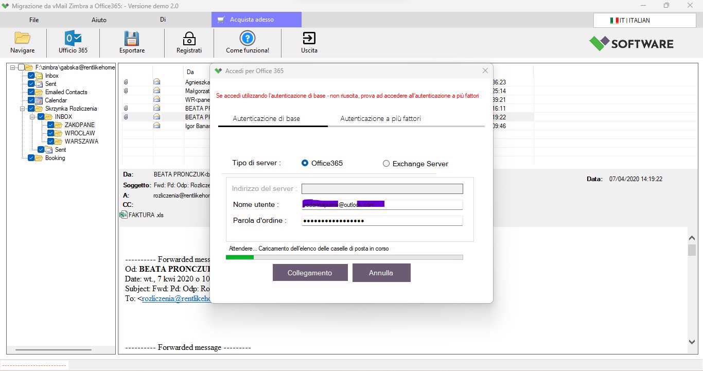 Export Zimbra Mail